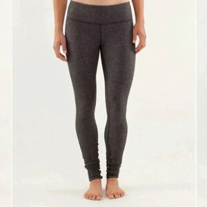 Lululemon Wunder Under Pant Herringbone Black /  Rose Herringbone Black 4